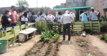 Descripción: Biohuerto en Vivero de Santa Clara